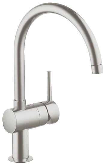 Однорычажный смеситель для кухни GROHE MINTA 32917DC0, суперсталь