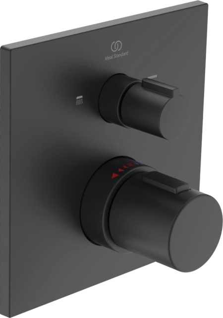 Термостатический смеситель Ideal Standard Ceratherm C100 A7522XG для ванны с душем, черный