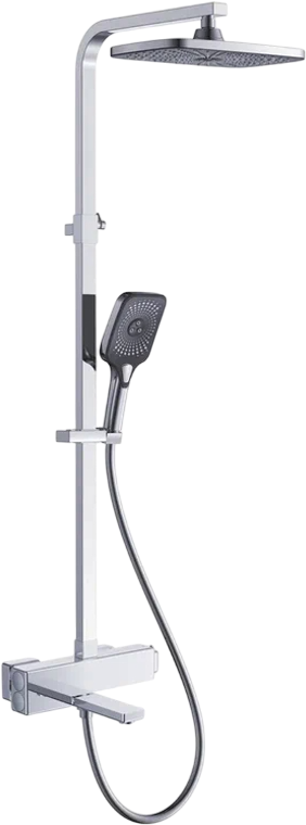 Душевая стойка Rose R1096, хром