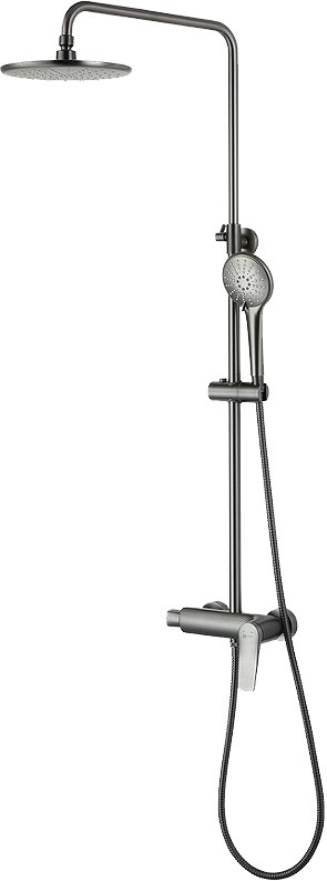 Душевая стойка Lemark Bronx LM3760GM графит