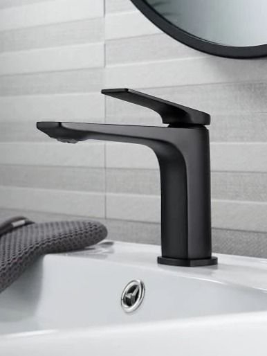 Cмеситель для раковины Knotlor KN-70/BL, черный