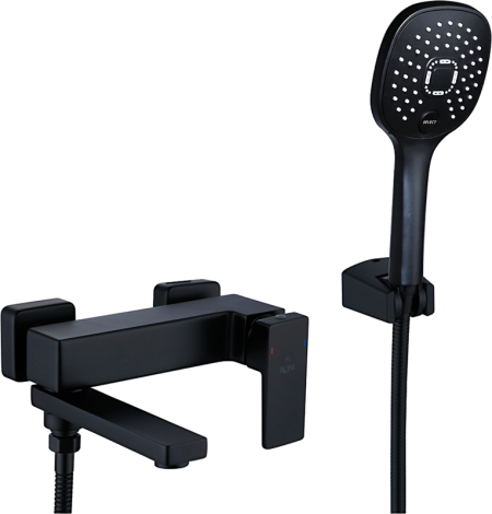 Смеситель для ванны с душем Rose R2802H черный