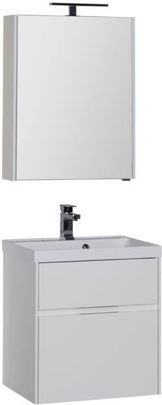 Комплект мебели для ванной Aquanet Латина 60 белый (2 ящика)