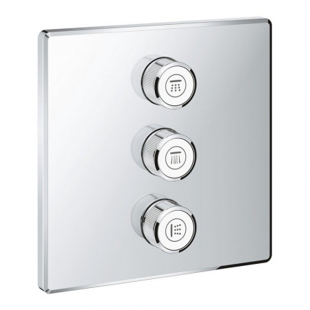 Внешняя часть вентиля Grohe Grohtherm SmartControl 29127000 на 3 выхода, комплект верхней монтажной части, хром