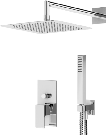 Душевой комплект Cezares Porta DSIPQ-30-01 С ВНУТРЕННЕЙ ЧАСТЬЮ, хром