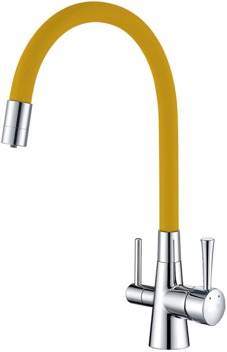 Смеситель для кухни Lemark Comfort LM3075C-Yellow