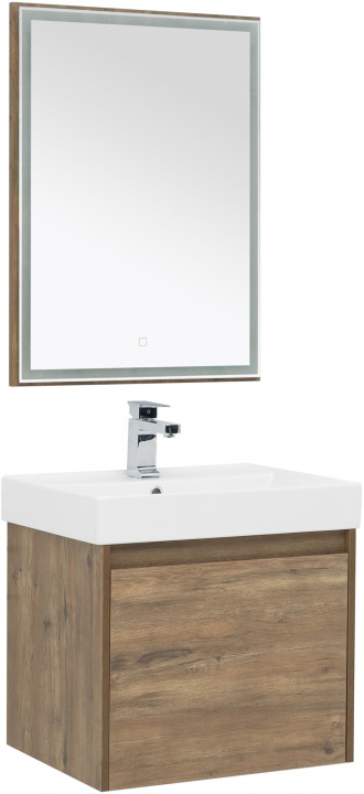 Комплект мебели для ванной Aquanet Nova Lite 60 дуб рустикальный (1 ящик)