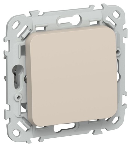 Выключатель проходной 1-кл. СП FLITE ВС61-1-0-ФлЛ 10А механизм льняной IEK FI-V12-0-10-1-K88