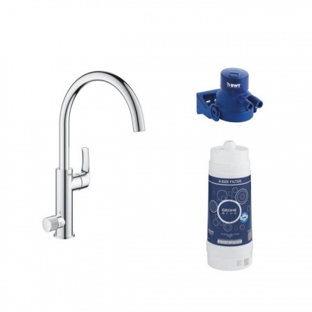 Однорычажный смеситель для кухни GROHE Blue Pure Eurosmart 119708 с функцией фильтрации
