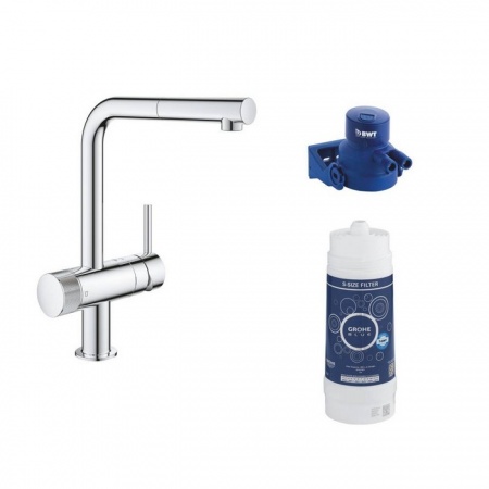 Однорычажный смеситель для кухни GROHE Blue Pure Minta 119706 с функцией фильтрации