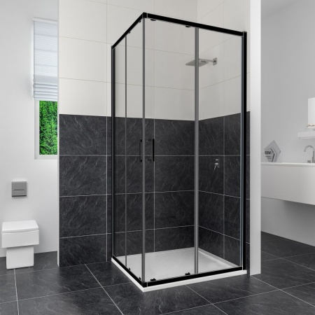 Душевой уголок RGW Classic CL-34 80х80, профиль черный