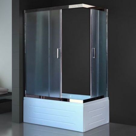 Душевой уголок Royal Bath RB8100BP-C-CH-L с поддоном