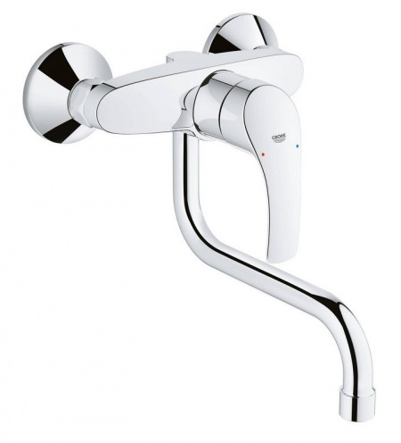 Однорычажный настенный смеситель для кухни Grohe Eurosmart New 31391002