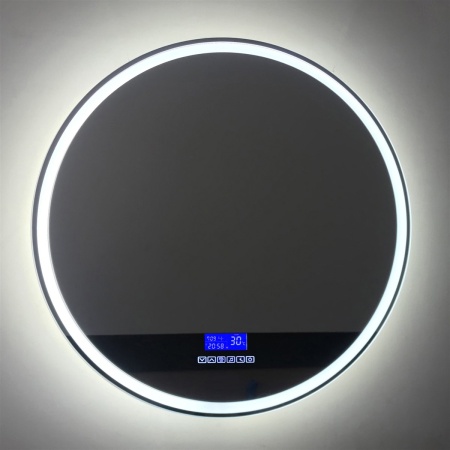 Зеркало круглое BelBagno SPC-RNG-800-LED-TCH-RAD с bluetooth, термометром и радио