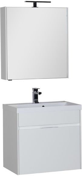 Комплект мебели для ванной Aquanet Латина 70 белый (1 ящик)