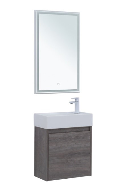 Комплект мебели для ванной Aquanet Nova Lite 50 дуб рошелье (1 дверца)