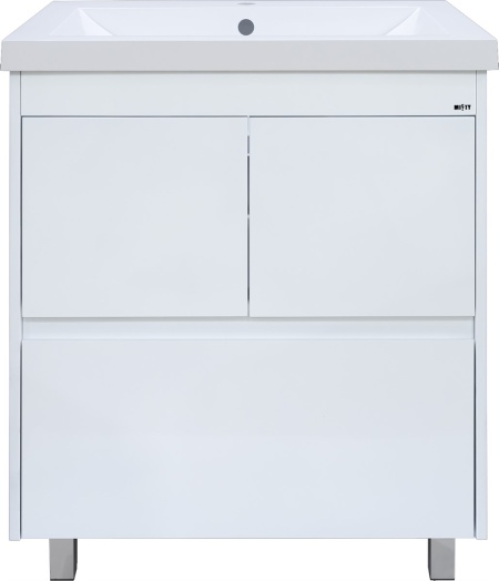 Тумба для комплекта Misty Алиса 75 напольная, белая эмаль