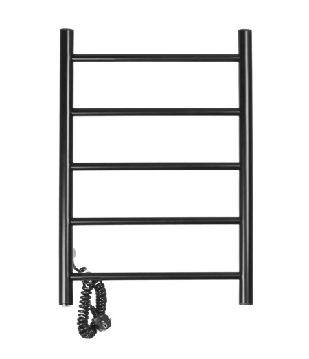 Полотенцесушитель электрический Domoterm Классик DMT 109-5 40x60 ЧРН EKL, черный матовый
