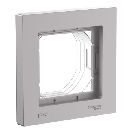 Рамка 1-м AtlasDesign Aqua IP44 алюм. SE ATN440301