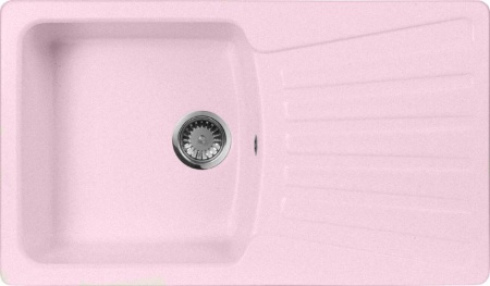 Мойка кухонная AquaGranitEx M-12 светло-розовая