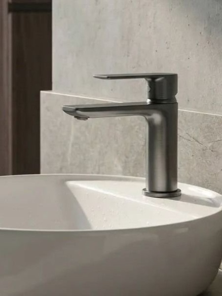Смеситель для раковины Maretti Ritta-GM RIGM32RF505, оружейная сталь