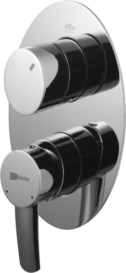 Смеситель Lemark Atlantiss LM3228C С ВНУТРЕННЕЙ ЧАСТЬЮ, для ванны