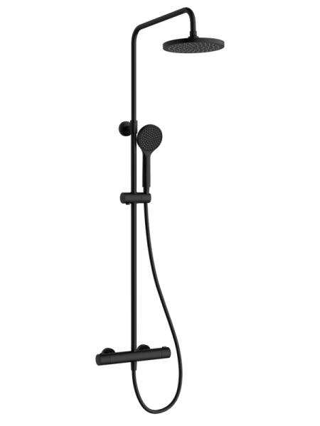 Душевая стойка VitrA Joy A4729836EXP с термостатом, матовая черная