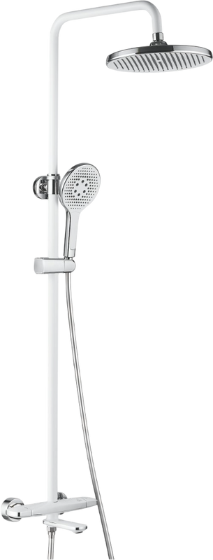 Душевая стойка Rose R3996F, белый, хром
