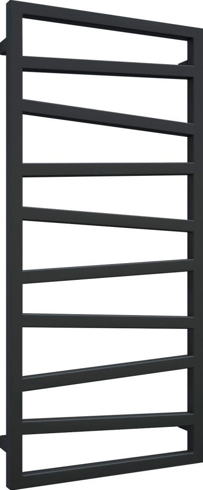 Полотенцесушитель электрический Terma Zigzag 50x107, черный матовый