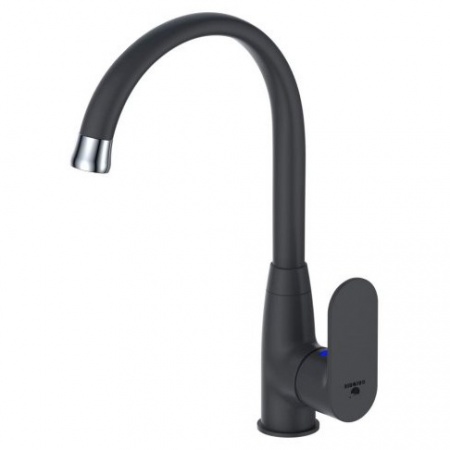 Смеситель для кухни D&K Durer Bayern Black DA1252405 чёрная тефлоновая поверхность